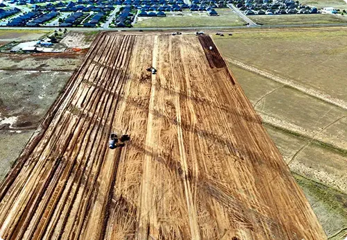 Cleared land / wooded field