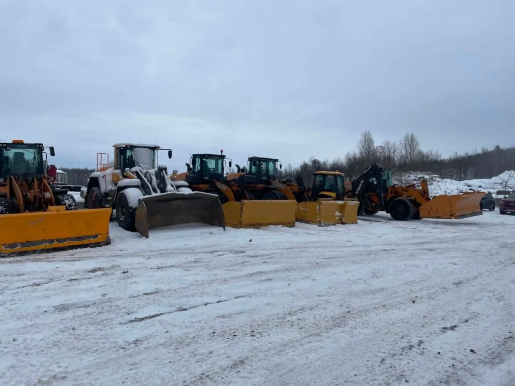 Some of the A. Préfontaine & Associés snow-removal equipment