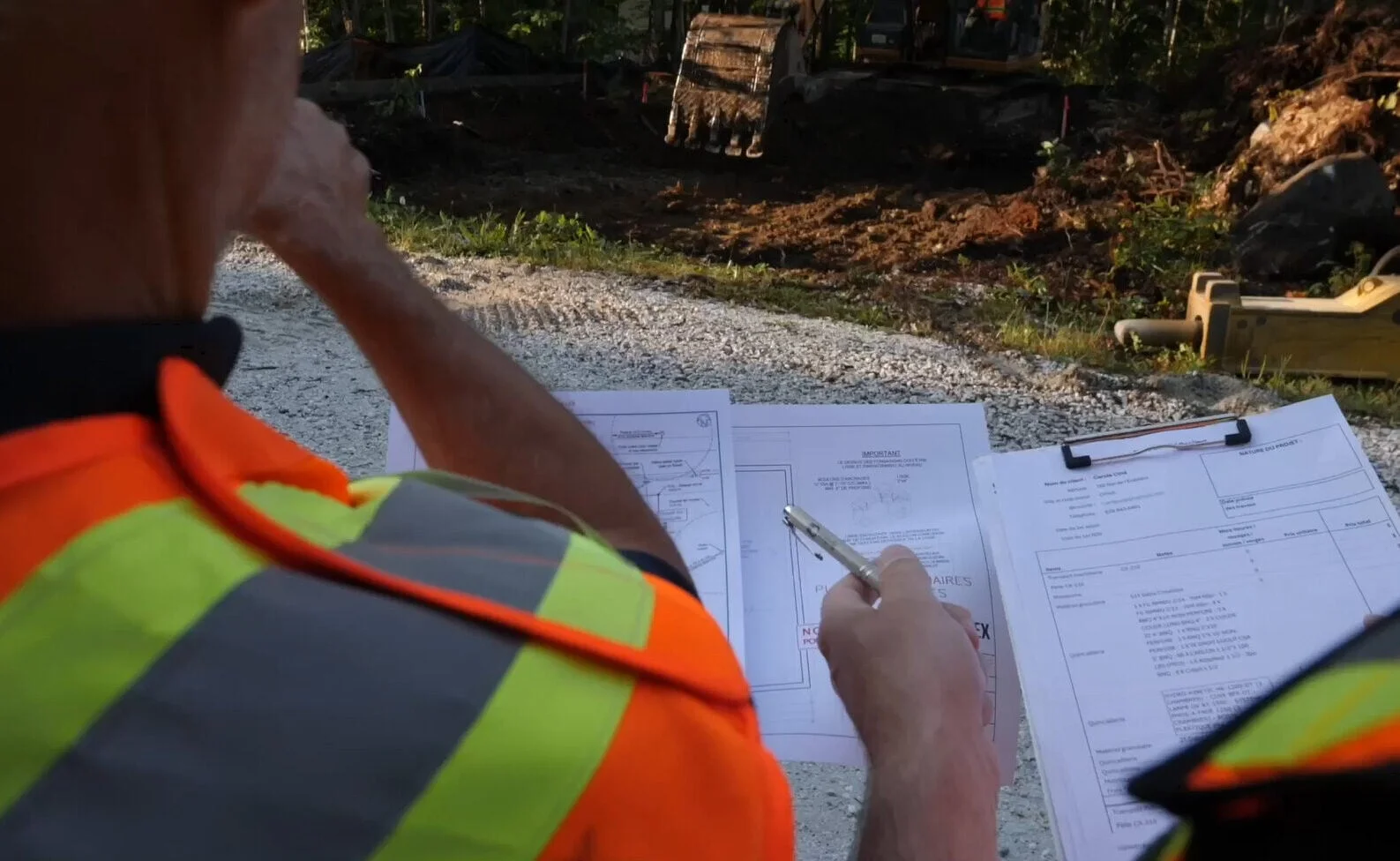 Site supervision on a construction project