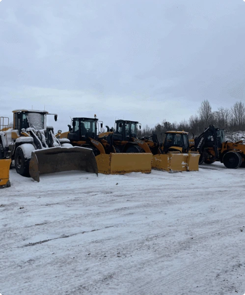 various snow-removal equipment