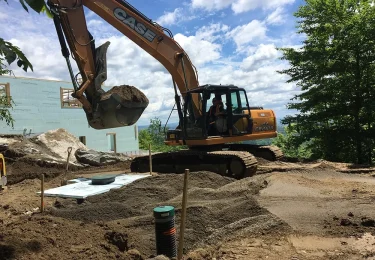 New-construction excavation and site preparation